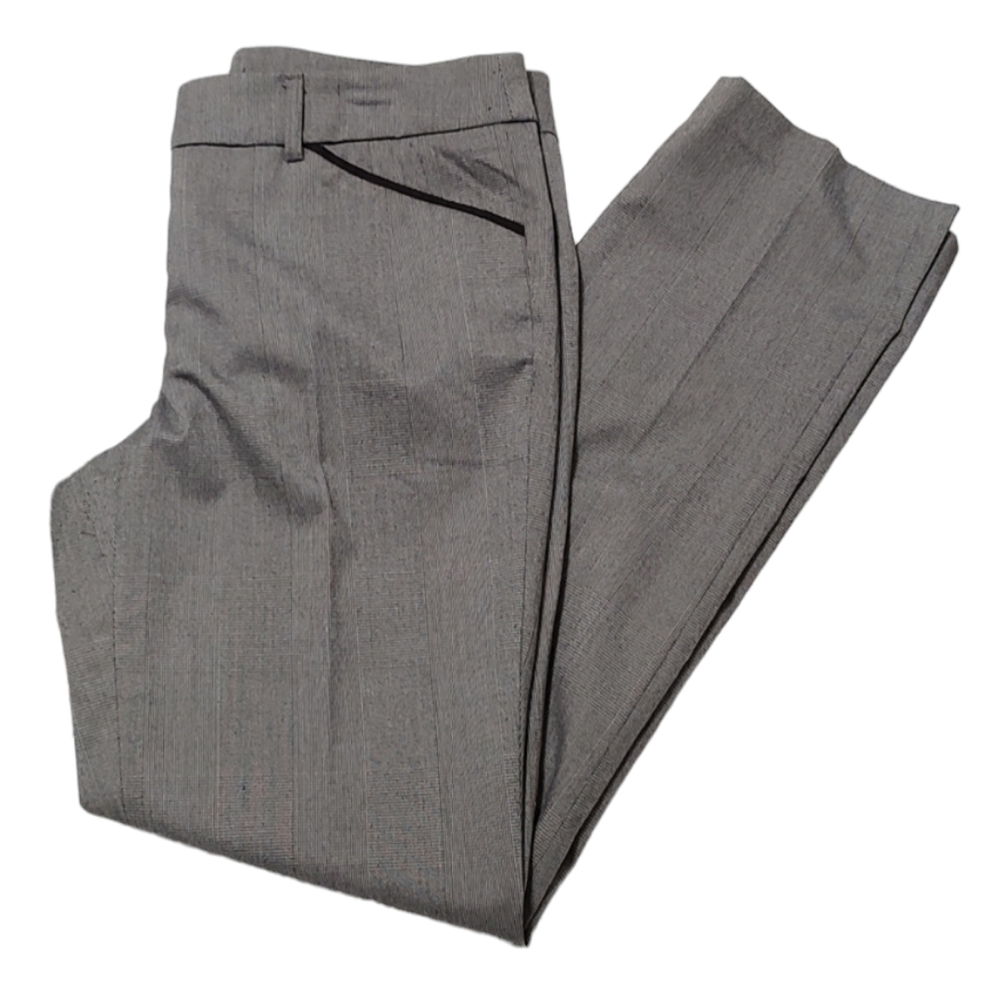 Black & White Tweed Dalia Collection Modern Fit Straight Leg Pants sz 10